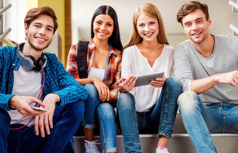 Estudiantes de la escuela preparatoria