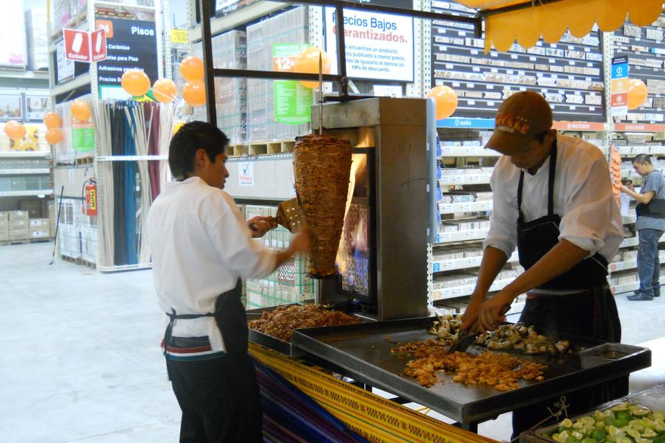 puesto de tacos al pastor